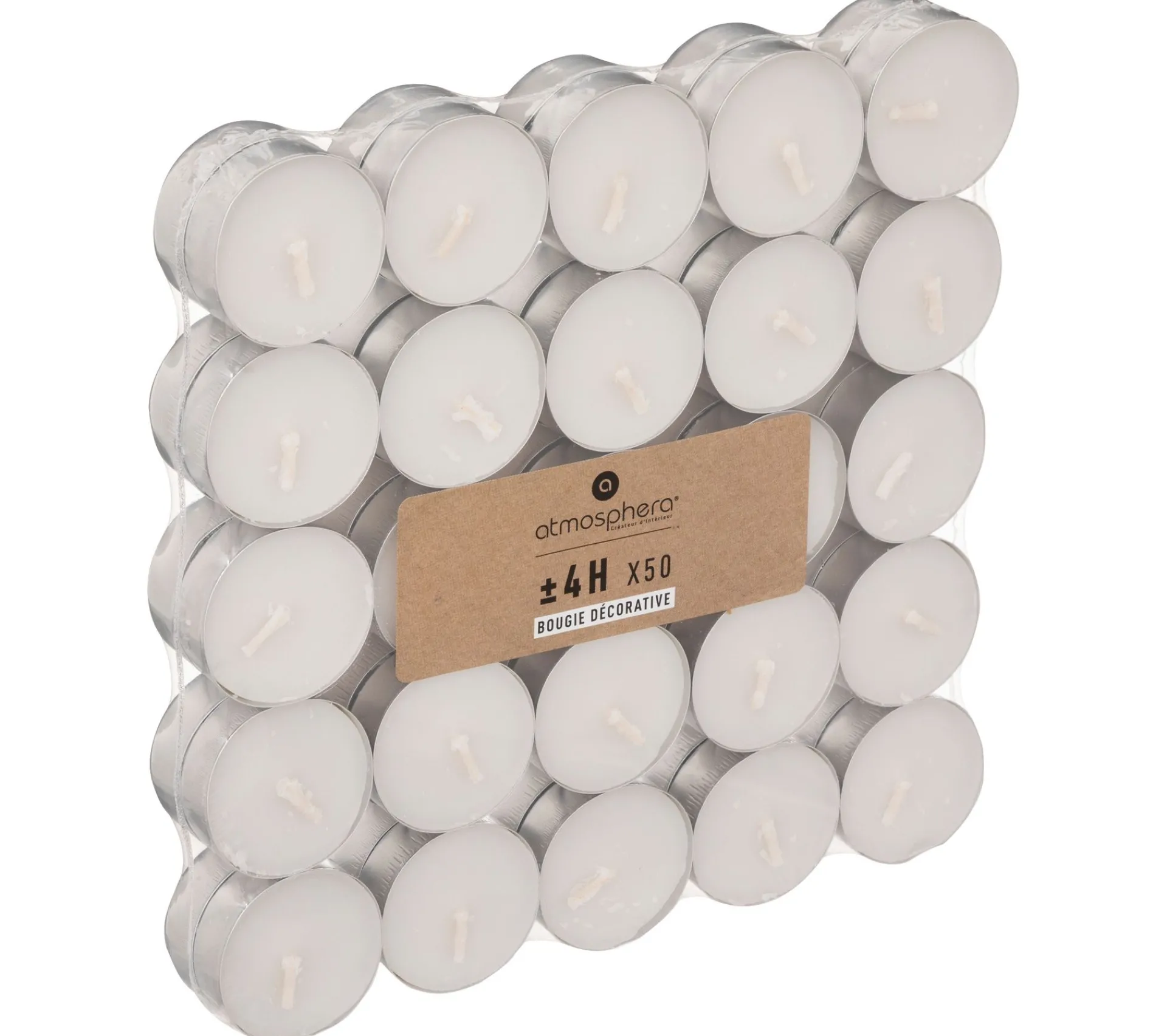 Discount * Bougie Chauffe Plat X50 Blanc