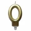 * Anniversaire Et Autres Fêtes^Bougie D'Anniversaire "Chiffre 0" 7Cm Or