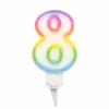 * Anniversaire Et Autres Fêtes^Bougie D'Anniversaire "Chiffre 8" 7Cm Multicolore