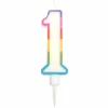 * Anniversaire Et Autres Fêtes^Bougie D'Anniversaire "Chiffre 1" 10Cm Multicolore