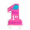 * Anniversaire Et Autres Fêtes^Bougie "Mon Premier Anniversaire" 9Cm Rose