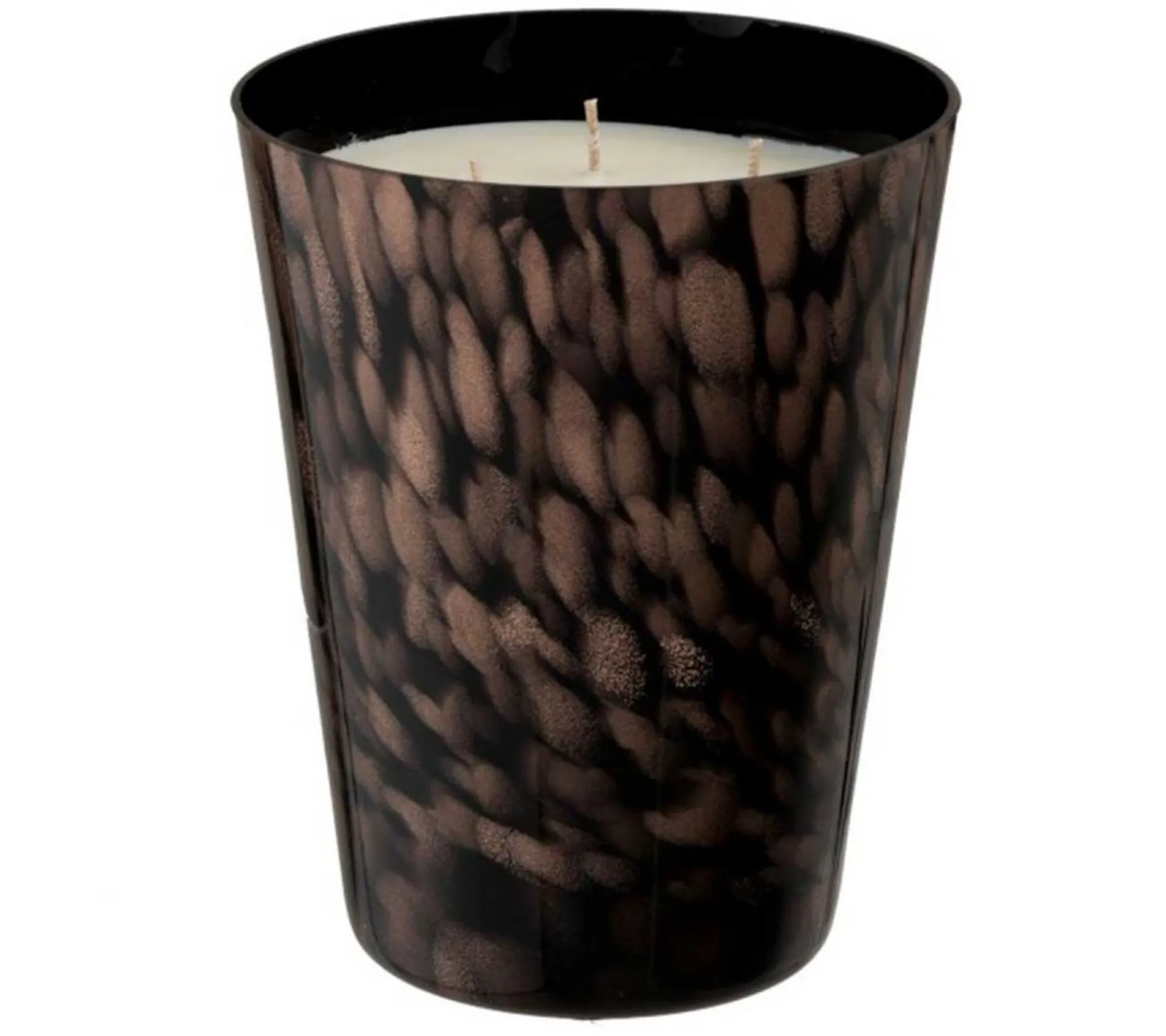 Discount * Bougie Parfumee "Bois De Santal" 20Cm Noir Et Or