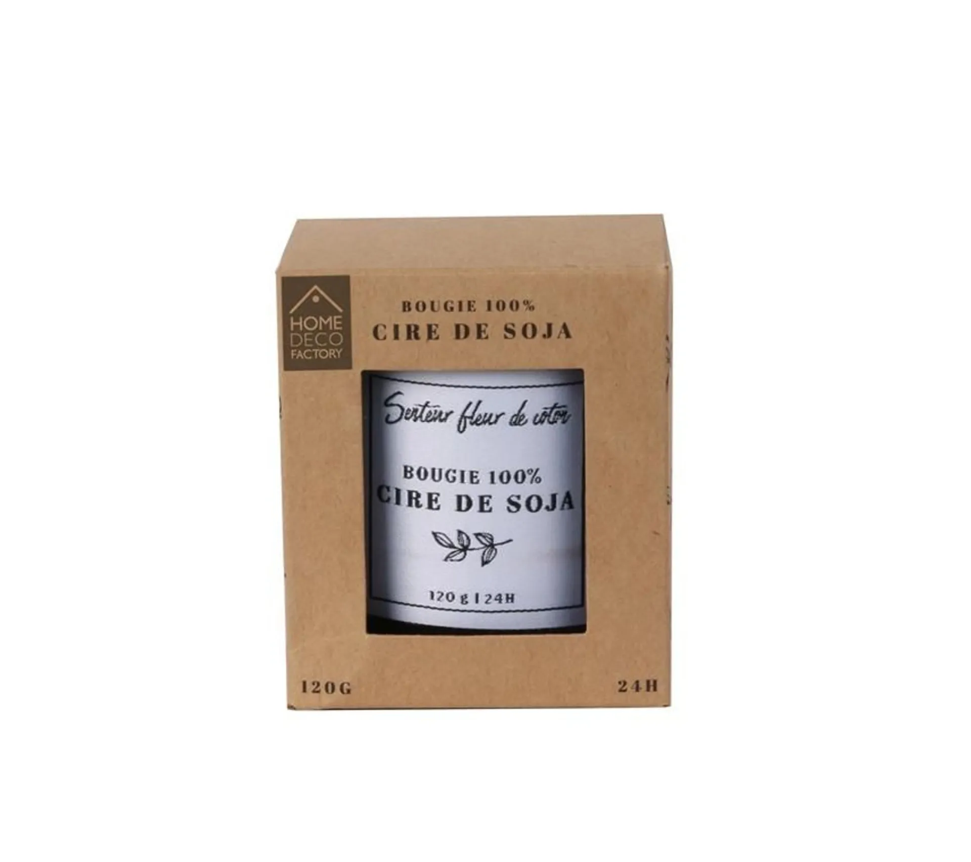 Flash Sale * Bougie Parfumee "Cire De Soja" 8Cm Fleur De Coton