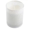 Hot * Bougie Parfumee "Graphic Ethnic" 8Cm Blanc
