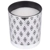 Best * Bougie Parfumee Imprimee En Verre "Elegant" 10Cm Argent