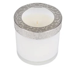 Outlet * Bougie Verrine Parfumee "Elegant" 10Cm Blanc