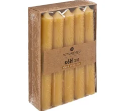 Cheap * Bougies X10 H. 16 Cm Unio Jaune