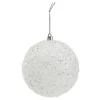 * Guirlande Et Boule De Sapin^Boule 10 Cm Glacier Blanc
