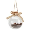 * Guirlande Et Boule De Sapin^Boule Fleurs Sechees 8 Cm Transparent