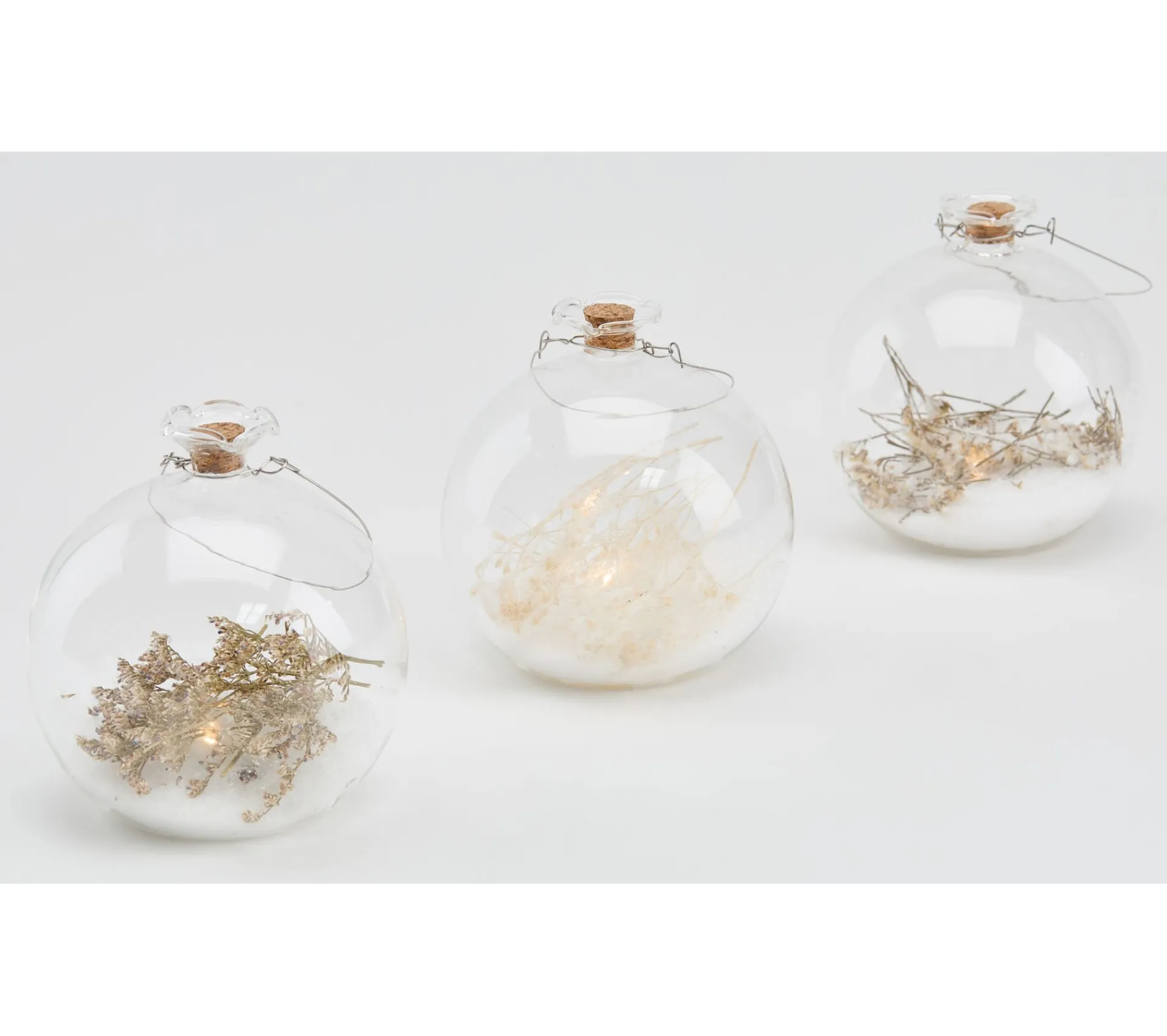 New * Boule Neige Led H. 10,5 Cm 3 Modeles Au Choix