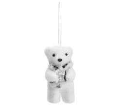 * Guirlande Et Boule De Sapin^Boules Animaux H. 12 Cm Animaux Polair Blanc / Gris / Dore