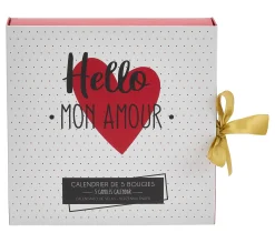 Outlet * Calendrier Amour Cmp 5 Bougies Parfumees