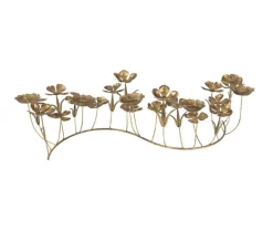 Discount * Chandelier 5 Supports En Metal "Floral" 75Cm Or