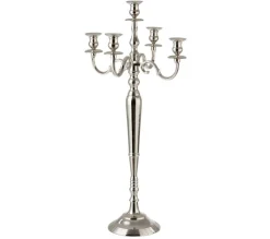 Shop * Chandelier 5 Tetes Design "Classic" 100Cm Argent