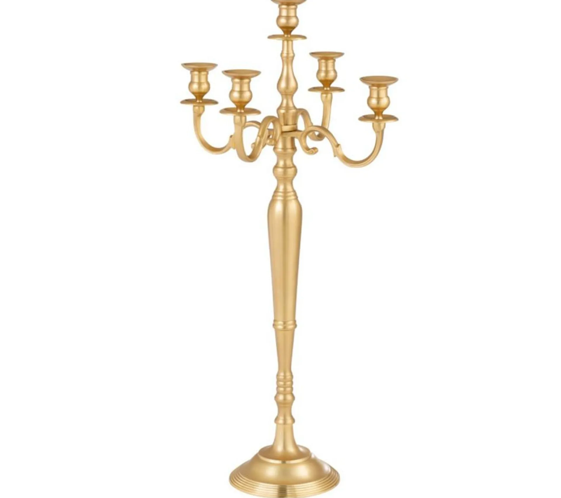 Flash Sale * Chandelier Déco "5 Supports" 97Cm Or