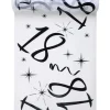 * Anniversaire Et Autres Fêtes^Chemin De Table Anniversaire 18 Ans Blanc Et Noir - Santex