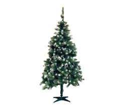 CHRISTMAS DAY Sapin Et Accessoire^ Sapin De Noël Artificiel Vert Pointes Blanches - 1.80M - 4178