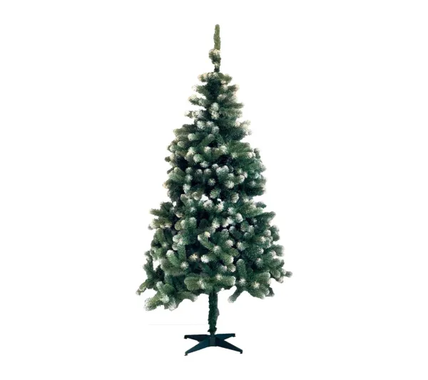 CHRISTMAS DAY Sapin Et Accessoire^ Sapin De Noël Artificiel Vert Pointes Blanches - 1.80M - 4178