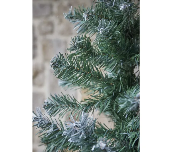 CHRISTMAS DAY Sapin Et Accessoire^ Sapin De Noël Artificiel Vert Pointes Blanches - 1.80M - 4178
