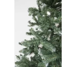 CHRISTMAS DAY Sapin Et Accessoire^ Sapin De Noël Artificiel Vert Pointes Blanches - 2.10M - 4179