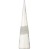 Clearance * Cone Glace En Verre "Diamant" 42Cm Transparent