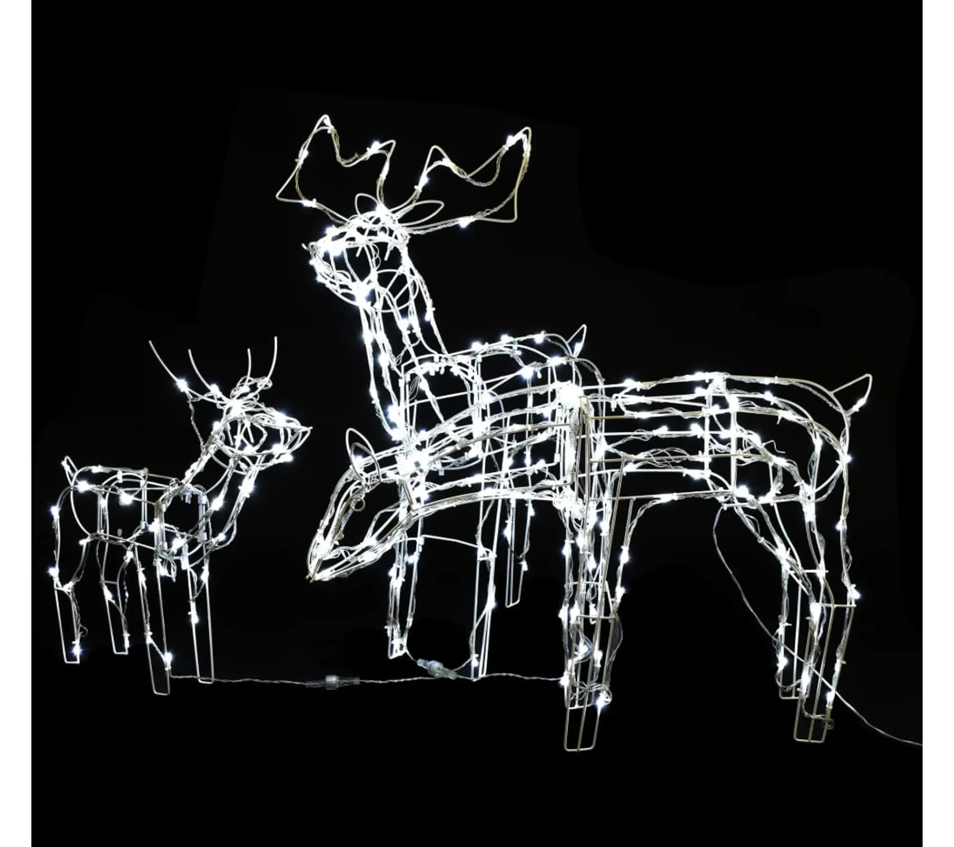 Clearance * Cordon Lumineux De Noël 3 Pcs Rennes 229 Led