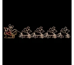 Online * Cordon Lumineux De Noël 4 Rennes Et Traineau 1548 Led 500X80 Cm