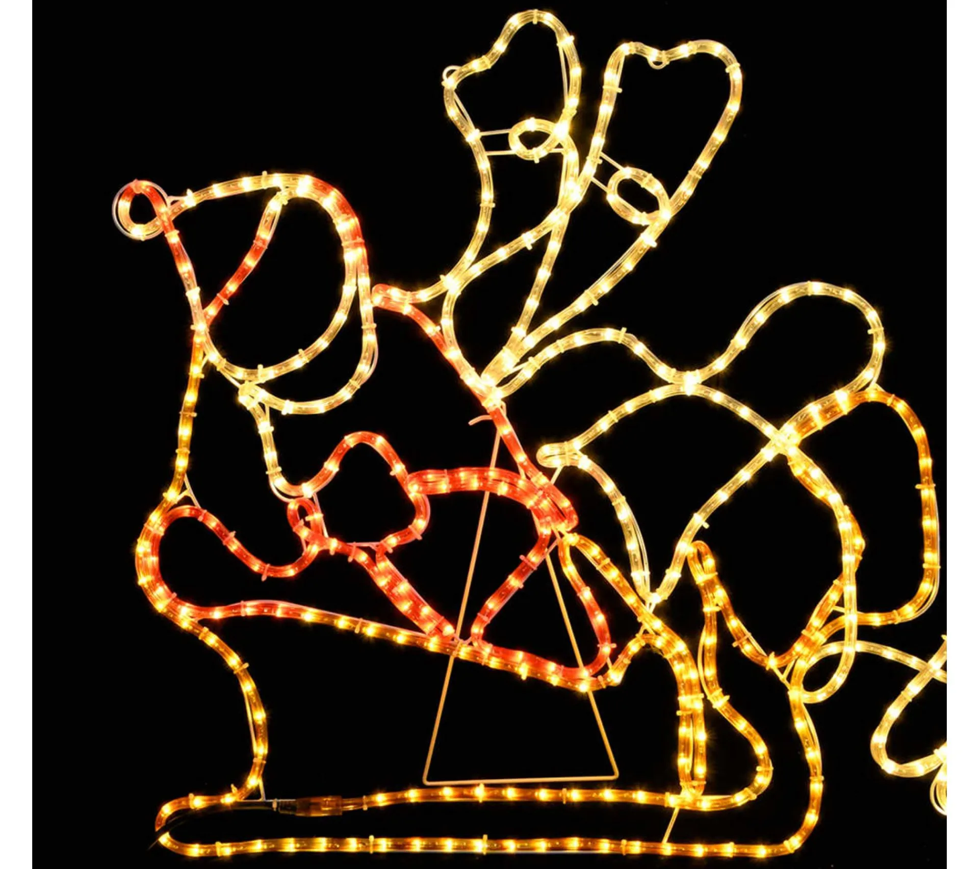 Fashion * Cordon Lumineux De Noël 6 Rennes Xxl Et Traineau 2160 Led 7 M