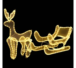 Best Sale * Cordon Lumineux De Noël Renne Et Traineau Avec Maille 432 Led