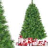 COSTWAY Sapin Et Accessoire^ Arbre De Noël Artificiel 180 Cm Avec 586 Branches Et Support En Fer Sapin De Noël Artificiel