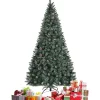 COSTWAY Sapin Et Accessoire^ Sapin De Noël 180 Cm Pre-Décore Avec 1000 Pointes Blanches Des Feuilles D'Aiguilles Etoffee 63 Pomme