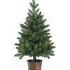 COSTWAY Sapin Et Accessoire^ Sapin De Noël Artificiel De Table 60 Cm Sans Lumieres Avec 50 Rameaux Materiau Pe Pot De Style Retro