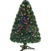 COSTWAY Sapin Et Accessoire^ Sapin De Noël Artificiel Lumieres Led 120 Cmarbre De Noël Avec Pied En Plastique Materiau Pvc