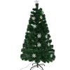 COSTWAY Sapin Et Accessoire^ Sapin De Noël Artificiel Led 150 Cm Avec Lumieres Led
