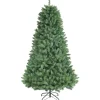 COSTWAY Sapin Et Accessoire^ Sapin De Noël Artificiel 180 Cm Avec 1130 Rameaux Denses Support Metallique Pliable Charnieres