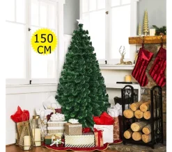 COSTWAY Sapin Et Accessoire^ Sapin De Noël/Arbre De Noël Led 150 Cm Artificiel Sapin Clairage Multicolore