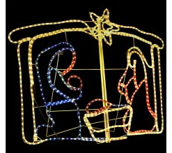 Online * Décoration De La Creche De Noël 240 Led 116X41X87 Cm