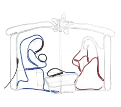 Online * Décoration De La Creche De Noël 240 Led 116X41X87 Cm