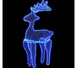 Best * Décoration De Noël De Renne Avec Maille 306 Led 60X24X89 Cm