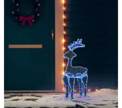 Fashion * Décoration De Noël De Renne Avec Maille 306 Led 60X24X89 Cm