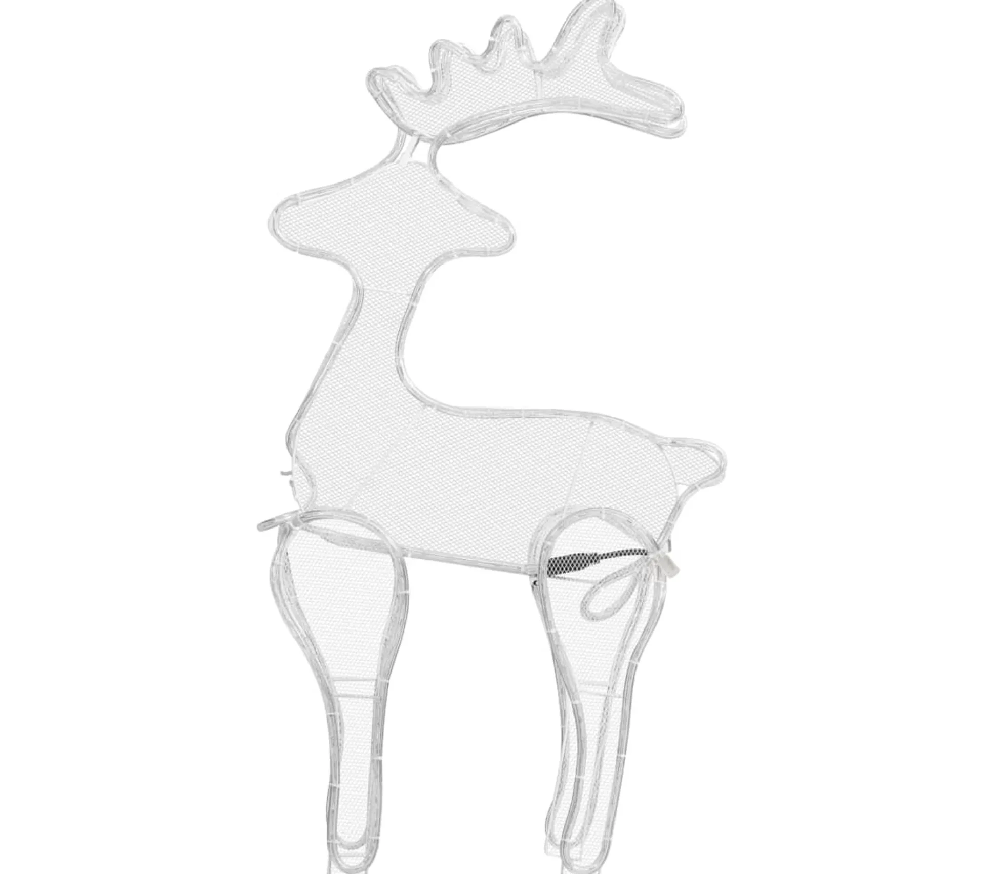 Online * Décoration De Noël De Renne Avec Maille 306 Led 60X24X89 Cm