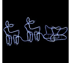 Online * Décoration De Noël D'Exterieur Renne Et Traineau 576 Led