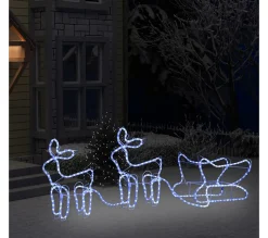 Online * Décoration De Noël D'Exterieur Renne Et Traineau 576 Led