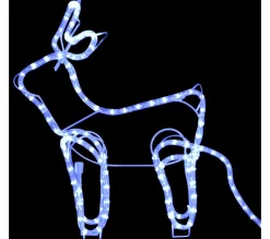 Online * Décoration De Noël D'Exterieur Renne Et Traineau 576 Led