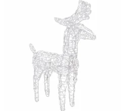 Fashion * Décoration De Noël Rennes Et Traineau 160 Led 130 Cm Acrylique