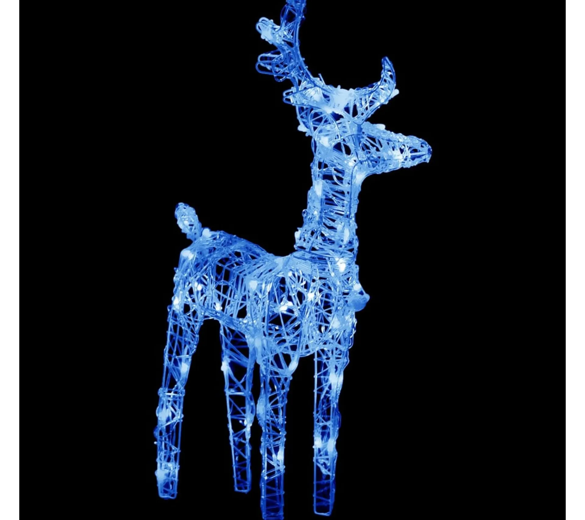 Online * Décoration De Noël Rennes Et Traineau 160 Led 130 Cm Acrylique
