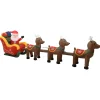 Best Sale * Décoration Gonflable De Pere Noël Et De Rennes Led 490 Cm