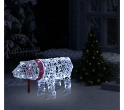 Online * Décoration Lumineuse De Noël Ours 45 Led 71X20X38 Cm Acrylique