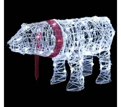 Online * Décoration Lumineuse De Noël Ours 45 Led 71X20X38 Cm Acrylique