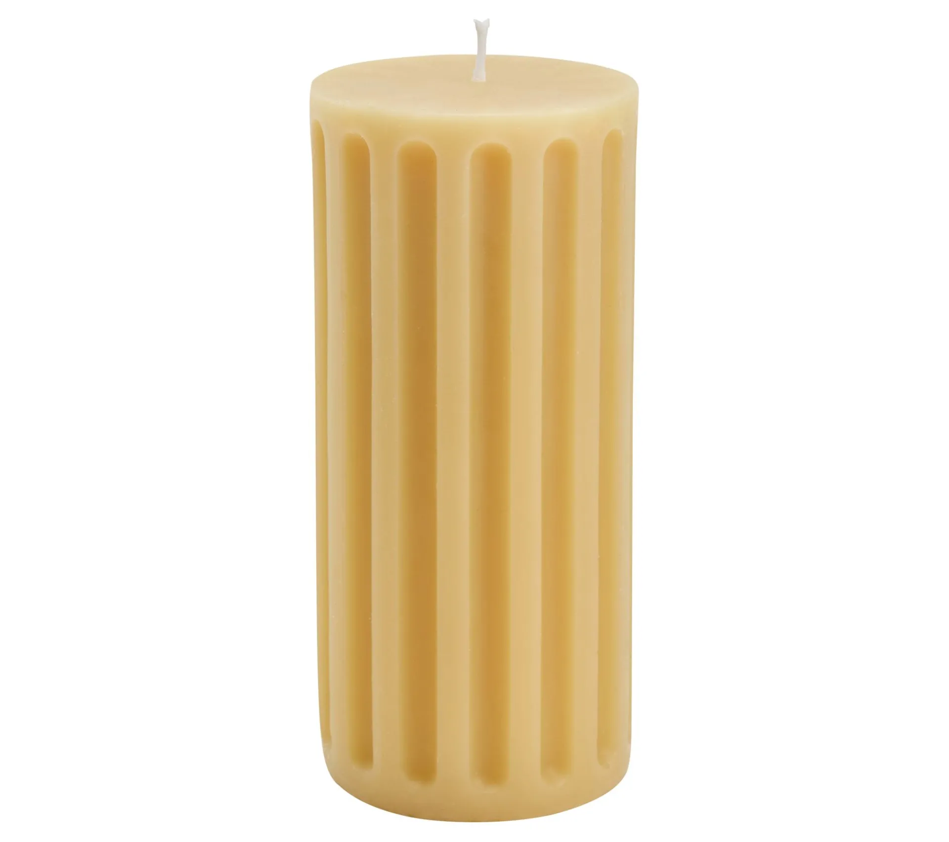New 3DO Bougie Colonne H. 15 Cm Urania Jaune